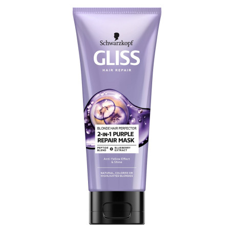 Blonde Hair Perfector 2-in-1 Purple Repair Mask maska do natural