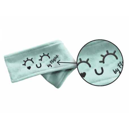 Żelove opaska na głowę welurowa Zielona