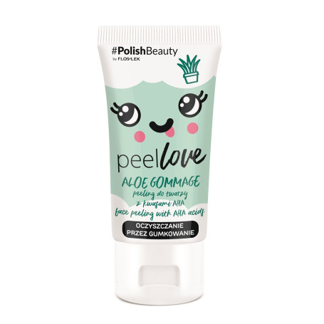 Peellove Aloe Gommage peeling do twarzy z kwasami AHA 75ml