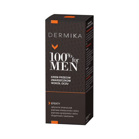 100% for Men Eye Cream krem przeciw zmarszczkom wokół oczu 15m