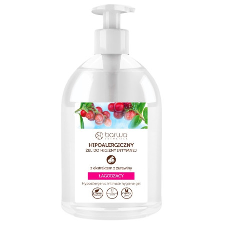 Hipoalergiczny nawilżający żel do higieny intymnej Żurawina 