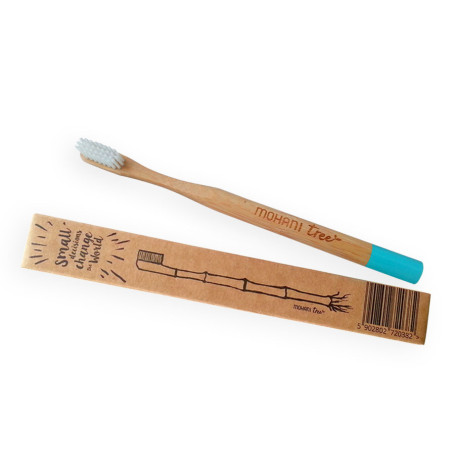 Bambusowa turkusowa szczoteczka do zębów Soft