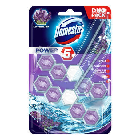 Power 5 Lavender kostka toaletowa 2x55g
