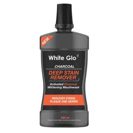 Charcoal Deep Stain Remover płyn do płukania jamy ustnej z akt
