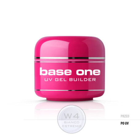 Gel Base One Bianco Estremo W4 żel budujący do paznokci 5g