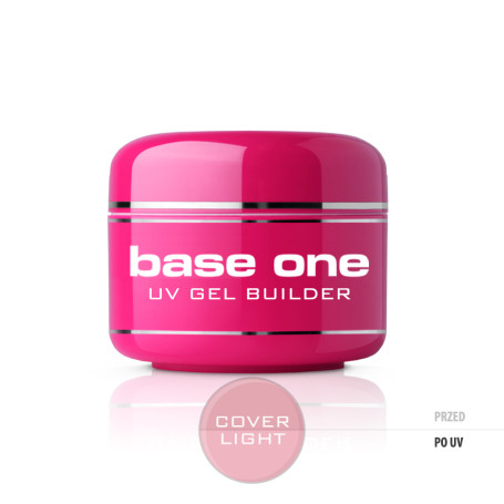 Gel Base One Cover Light maskujący żel UV do paznokci 15g