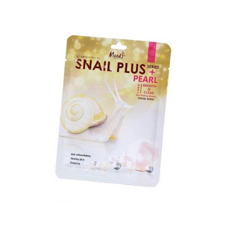 Snail Plus Pearl Facial Mask rozświetlająca maska do twarzy w 