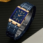 New Fashion Watches Men Luxury Wristwatch Stainless Steel Waterproof Quartz Clock