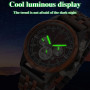Men's Wood Watches,Multi-function Quartz Wristwatches,chronograph Luminous Men's Retro Watch 24-hour Clock,Wooden Watch for Men