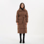 Malina Thick Loose Parkas Women Fashion Solid Covered Button Coats Women Elegant Tie Belt Long Cotton Jackets Female Ladies