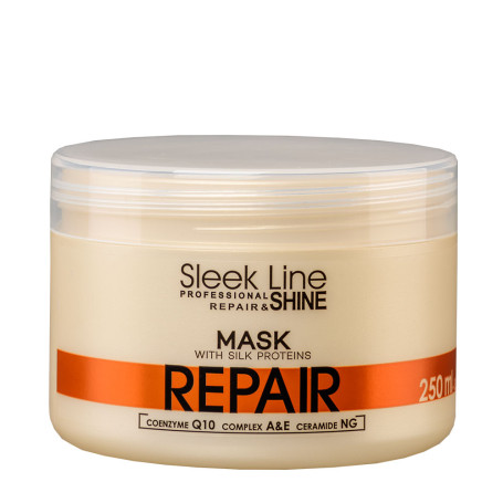 Sleek Line Repair Mask maska z jedwabiem do włosów zniszczonyc