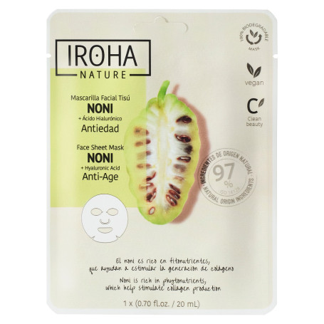 Anti-Age Face Sheet Mask Noni + Hyaluronic Acid przeciwstarzenio