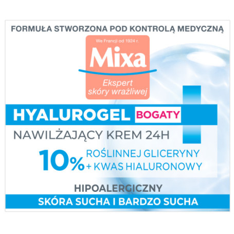 Hyalurogel bogaty krem intensywnie nawilżający 50ml