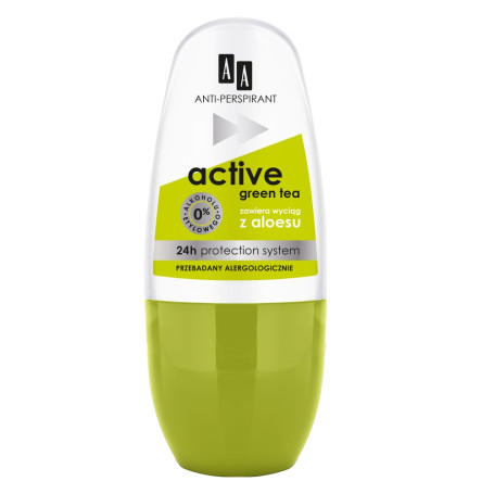 Deo Active Green Tea antyperspirant w kulce 24h 50ml