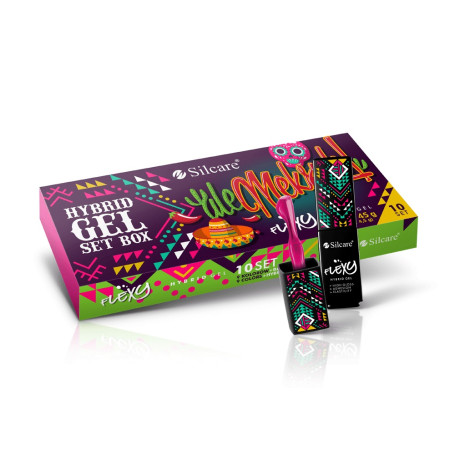 Flexy Ale Meksyk zestaw lakierów hybrydowych 10x4.5g