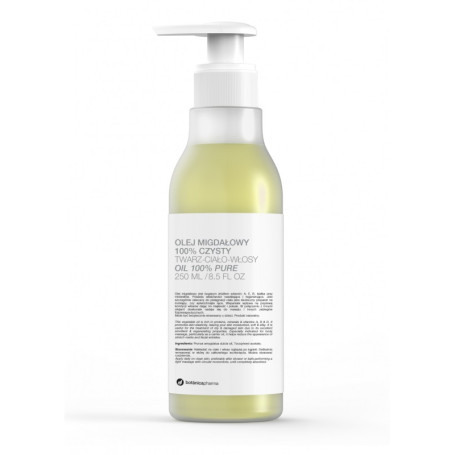 Olej migdałowy 100% czysty do twarzy ciała i włosów pompka 2