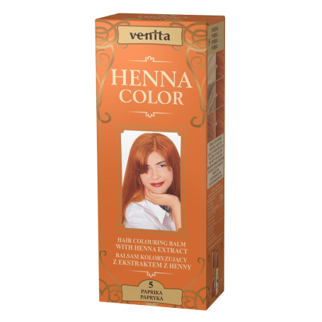 Henna Color balsam koloryzujący z ekstraktem z henny 5 Papryka