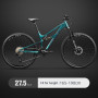 27.5 Mountain Bike Gravel Bicycle Soft Tail Double Damping 30/33 Speed Mountain Bicycle Downhill Bicycle Hydraulic Disc Brake