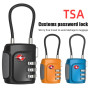 Portable Padlock TSA Customs Lock 3 Dial Digit Combination Lock Anti-theft Lock Safely Code Lock Luggage Lock Protect Security
