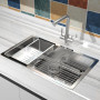 Kitchen Sink 304 Stainless Steel Sinks Washing Basin Home Handmade Wash Basin Kitchen Accessories