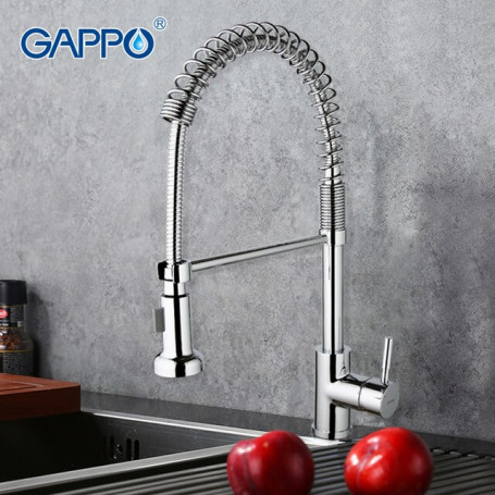 GAPPO Kitchen Faucet Deck Mounted Mixer Tap 360 Degree Rotation Stream Sprayer Nozzle Kitchen Sink Taps grifo cocina torneira