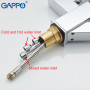 GAPPO Kitchen Faucet Pull Out Mixer Tap 360 Rotation Hot & Cold Water Kitchen Sink Faucet Deck Mounted Mixer Taps
