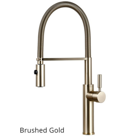 Kitchen Faucet Polish Chrome Silver Pull Down Mixer Sink Tap Nickel Brushed Deck Mount Matt Black Tapware Hot And Cold Water