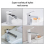 GAPPO chrome brass elegant Basin faucet mixer tap bathroom deck mounted mixer tap faucet waterfall bathroom sink faucet
