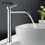 Frap Tall Basin Faucet Washbasin Taps Hot and Cold Water Mixer Tap Bathroom Faucet Chrome Basin Sink Crane Tap