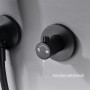 Matte Black Rain Shower Set System Bathroom Wall Mounted Hot And Cold Bath Shower Faucet With Handheld Shower Head
