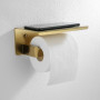 Gold Brushed Bathroom Accessories Hardware Towel Bar Rail Toilet Paper Holder Towel Rack Hook Soap Dish Toilet Brush
