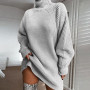 Christmas Sweater Women Clothing Pullovers Winter Clothes Dress Long Sleeve Streetwear Turtleneck Plus Size Fashion Oversized