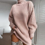 Christmas Sweater Women Clothing Pullovers Winter Clothes Dress Long Sleeve Streetwear Turtleneck Plus Size Fashion Oversized