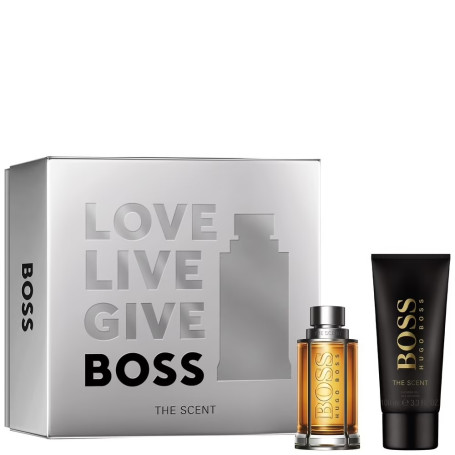 Boss The Scent For Man zestaw woda toaletowa spray 50ml + żel p