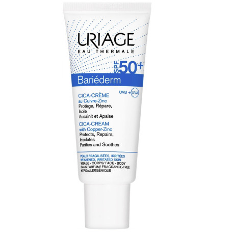 Bariederm Cica Cream With Cu-Zn krem z miedzią i cynkiem SPF50+