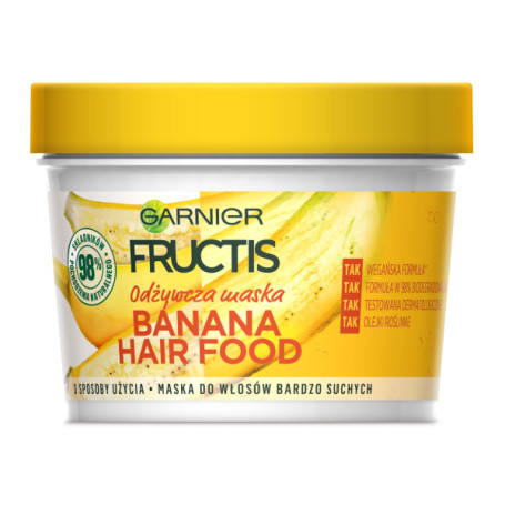 Fructis Banana Hair Food odżywcza maska do włosów bardzo such