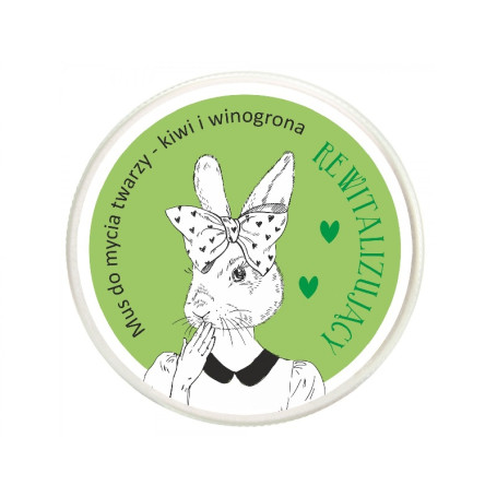 Króliczka mus do mycia twarzy Kiwi i Winogrona 100ml
