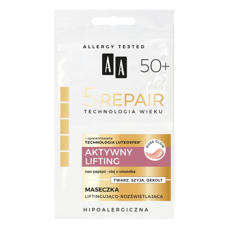 Technologia Wieku 5Repair 50+ Aktywny Lifting maseczka liftinguj
