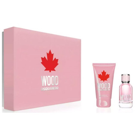 Wood Pour Femme zestaw woda toaletowa spray 100ml + balsam do ci