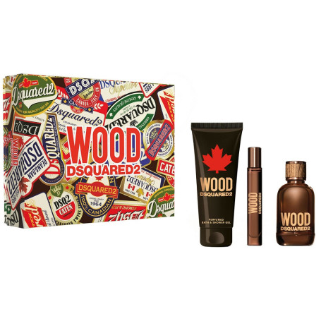 Wood Pour Homme zestaw woda toaletowa spray 100ml + miniatura wo