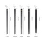 5 Pairs Japanese Chinese chopsticks Sushi Sticks Reusable Metal Korean Chopsticks Set Healthy Alloy Tableware Palillos Chinos