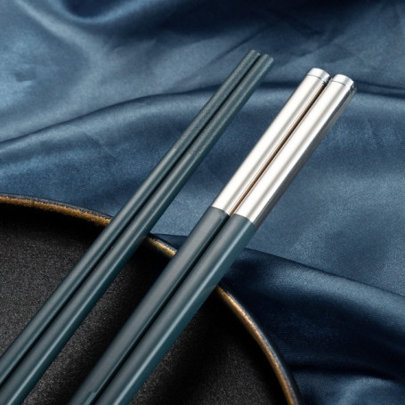 5 Pairs Chinese Japanese Chopsticks Sushi Sticks Korean Chopsticks Anti-slip Alloy Chop Sticks for Kitchen Tableware Accessories