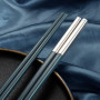 5 Pairs Chinese Japanese Chopsticks Sushi Sticks Korean Chopsticks Anti-slip Alloy Chop Sticks for Kitchen Tableware Accessories