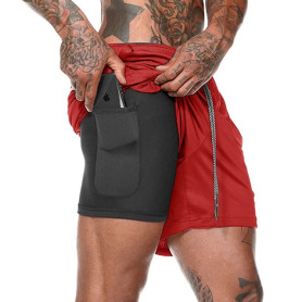 Summer 2020 running shorts men 2 in 1 sports jogging fitness shorts Men's Gym training Quick-drying sports shorts male short Summer 2020 running shorts men 2 in 1 sports jogging fitness shorts Men's Gym training Quick-drying sports shorts male short