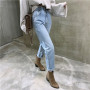 2022 Fashion Slim Women Jeans Loose High Waist Spring Summer Streetwear Denim Pants Vaqueros Mujer Straight Pant N0020