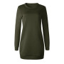 2021 Autumn Winter Thicken Straight Sweatshirt Dress Casual Long Sleeve O Neck Pullover Vestidos Women's Dress