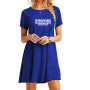 New Trending Stranger Things Printed Mini Sexy Dresses Women T-Shirt Dress Summer O Neck Tee Short Sleeve Top Sport Tennis Skirt