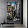 Banksy Graffiti Art Canvas Painting Abstract Animals and Figures Posters and Prints Street Wall Art Picture Home Decor Cuadros