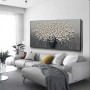 Large Size Abstract Gold Tree Flower Luxury Canvas Painting Posters Minimalism Wall Art Picture Modern  Living Room Decoration