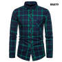 New styles in spring and AutumnFlannel Shirt Men Slim Fit Plaid Casual shirts Long Sleeve  Male Shirts Trend